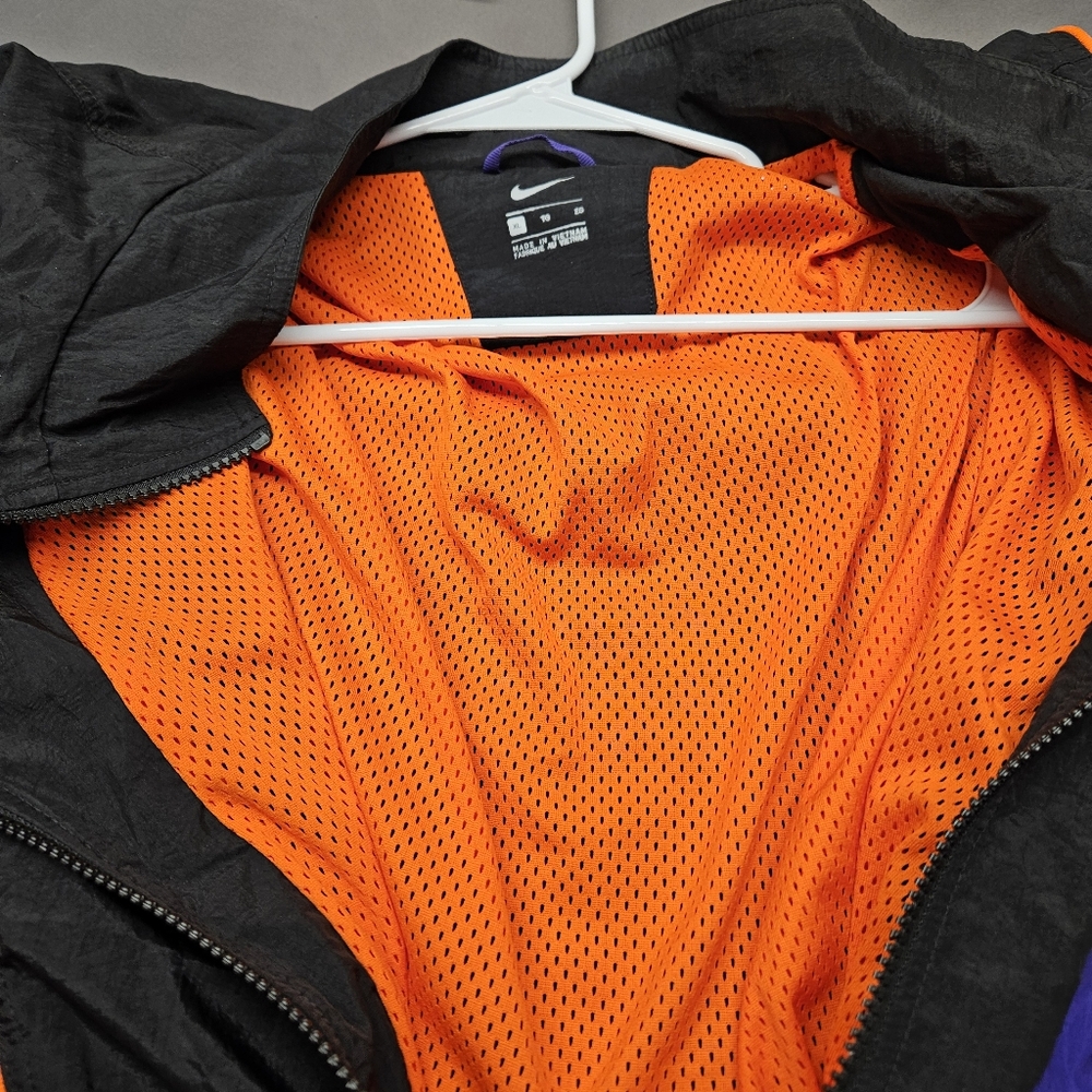 Nike Track Jacket Mens XL Black Purple Dri Fit Flex Retro Windbreaker Track - Picture 6 of 9